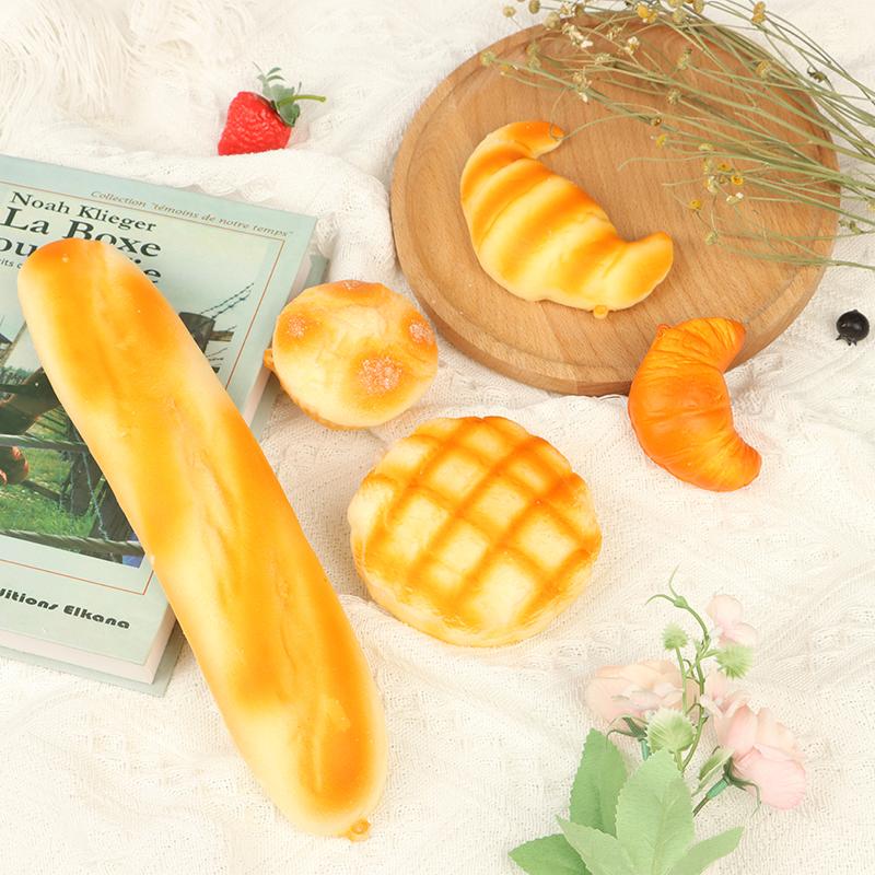 1Pc Simulation Pu Bread Toast Donuts Slow Rising Squeeze Stress Relief Toys