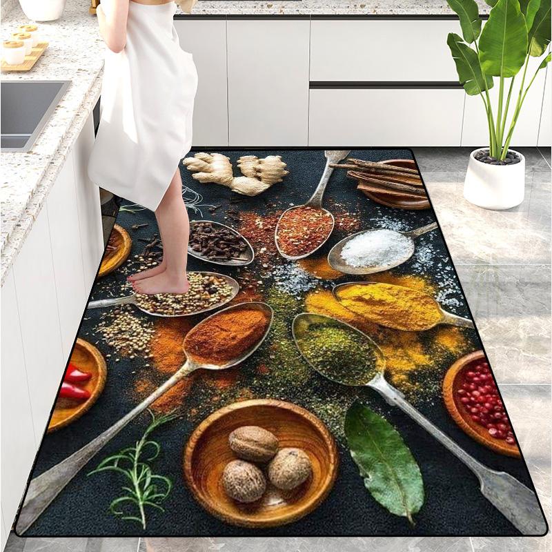 Modern Kitchen Mat Home Entrance Doormat Hallway Bedroom Living Room Decoration Floor Carpet Balcony Bathroom Long Rug