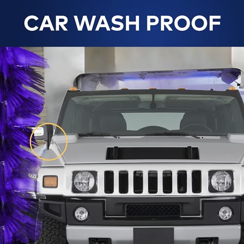 7 černých vnějších anténních stožárů pro Hummer H2 2003-2009 - Náhradní antény pro automobily, nákladní vozy a SUV - Kompatibilní s FM a AM rádii - Auto a Tr