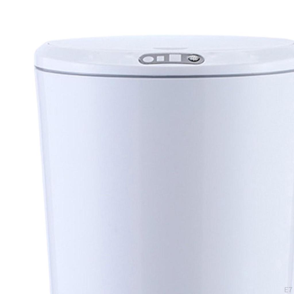Trash Can, Touchless Automatic Plastic Garbage Bin Container with Lid, Water-Proof Waste