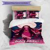 3pcs Custom Name Demon Slayer Nezuko Bedding Set Duvet Cover Closure Includes 1 Duvet Cover & 2 Pillowcases for All Seasons Bedroom Decor