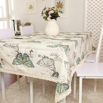 Bedruckte Grüne Schmetterling Damen Spitze Tischdecke Kaffeetisch Tischdecke Tischdecke Abdeckung Handtuch