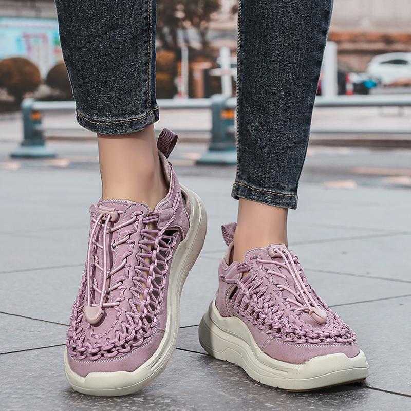 Summer Platform Woven Sandals for Men and Women