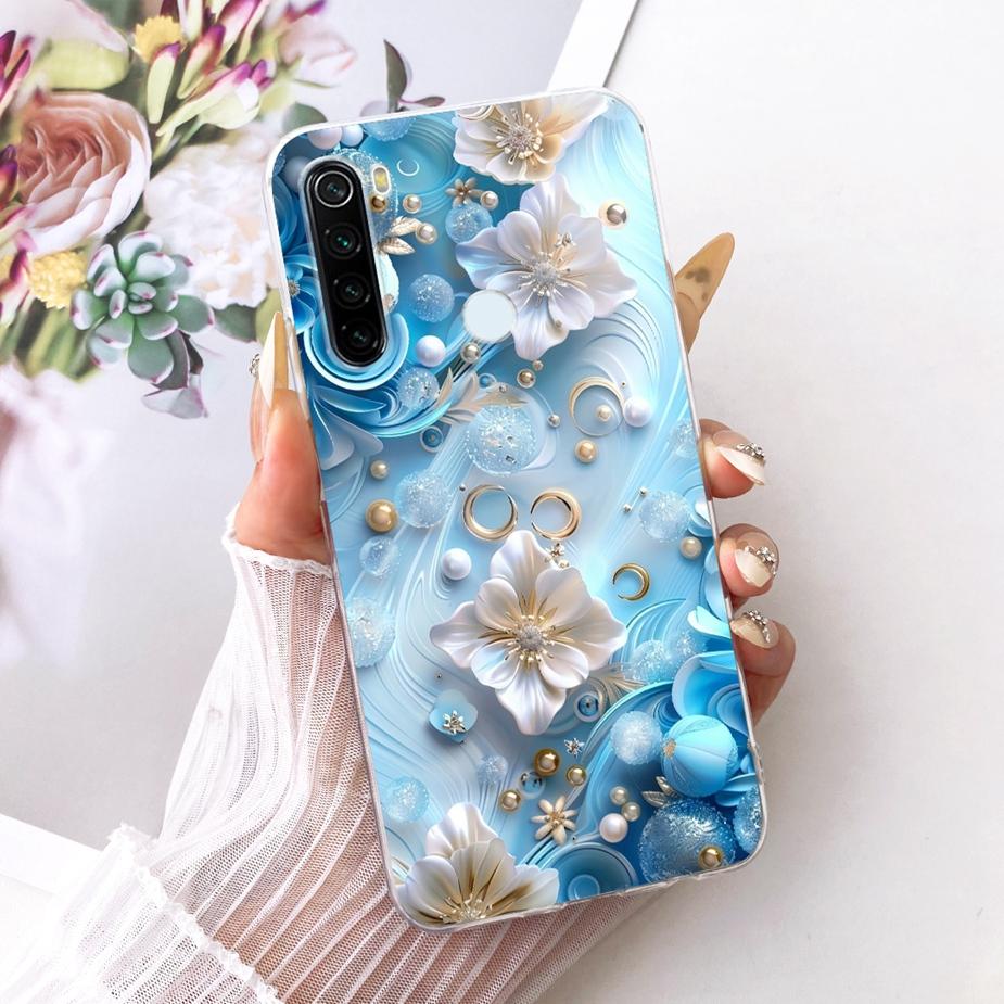 Pour Xiaomi Redmi Note 8 Note8 T Coque Nouvelle Housse Peinte de Luxe Coque de Téléphone Souple Fine Pour Xiaomi Redmi Note 8 Pro Note8 2021 Fundas