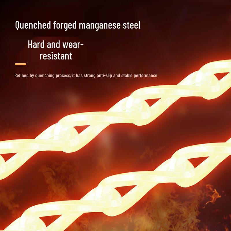 Uniwersalne łańcuchy antypoślizgowe do samochodów osobowych i SUV-ów - Łamiące lód, zapewniające trakcję na śniegu