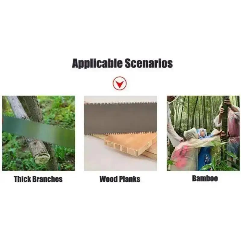 32cm Dobbeltskjærende Håndsag Japansk Ryoba-sag Dobbeltskjærende Trekksag Utskiftbar Flush Cut-sag Fleksibelt Blad Håndsag