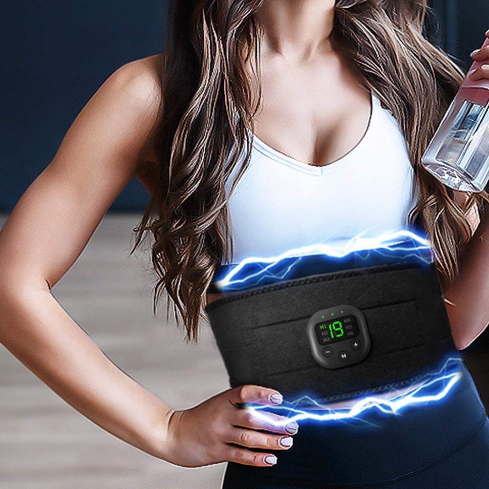 Bauchmuskelstimulator Fitness Krafttraining Trainingsgerät Elektronischer Muskelstimulator Abdominaler Straffungsgürtel für Männer & Frauen