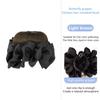 Synthetic Hair Bun Claw Clip With Hair Band Natural Wig Hair Clip Fluffy Brown Black Bun Head Wig Hair Accessories
