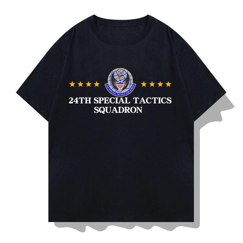 

USA United States 24th Special Operations Squadron 24th STS Short-Sleeved T-Shirt Casual Pure Cotton T-Shirt Cultural Shirt -... S разноцветный