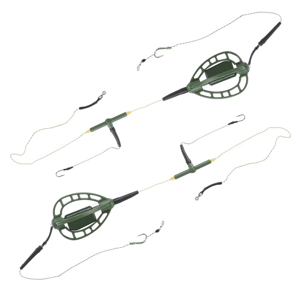 2Pcs European Style Long Line Carp Nesting Device Fishing Set Carp Fishing Bait Feeder