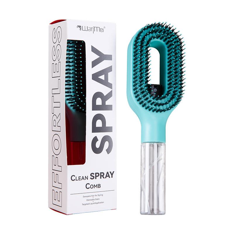 Spray Hair Brush Liquid Water Spray Paddle Comb Scalp Massage Tool for Women Daily Hair Grooming