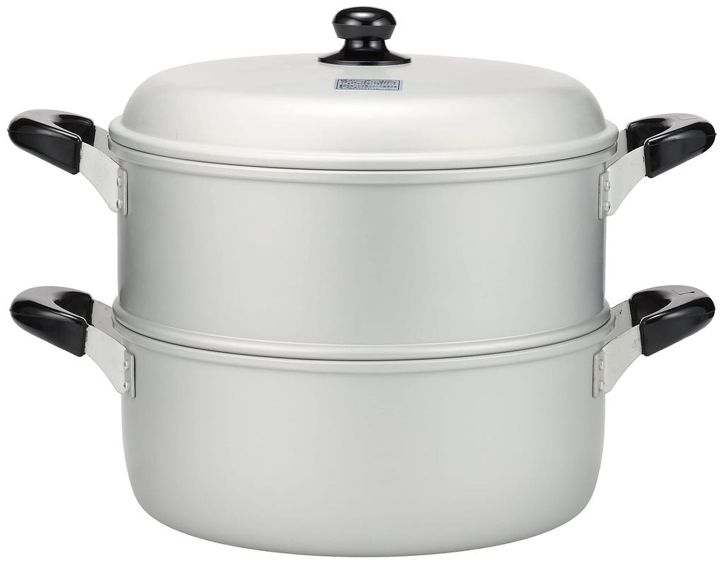 Wahei Freiz Lightweight Aluminum Two-Tier Steamer, 30cm, Rakuraku Komachi RR-4070