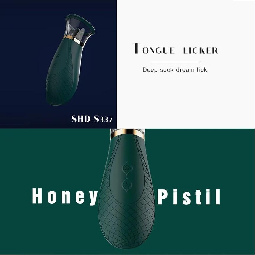 Rechargeable Rotating Licking Tongue Vibrator Nipple Clitoris Stimulation Sucker Toy Lady Licking Tongue Clitoral Woman Sex Toy