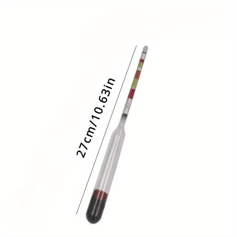 3 Scale Hydrometer Alcohol Brix Meter 3-in-1 Densimeter for Wine Beer