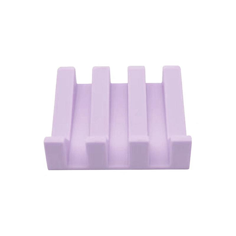 Creative Silicone Non-toxic Drain Soap Box Tilted Portable Easy Drying Soft Base Protection Washable Bathroom Household Items
