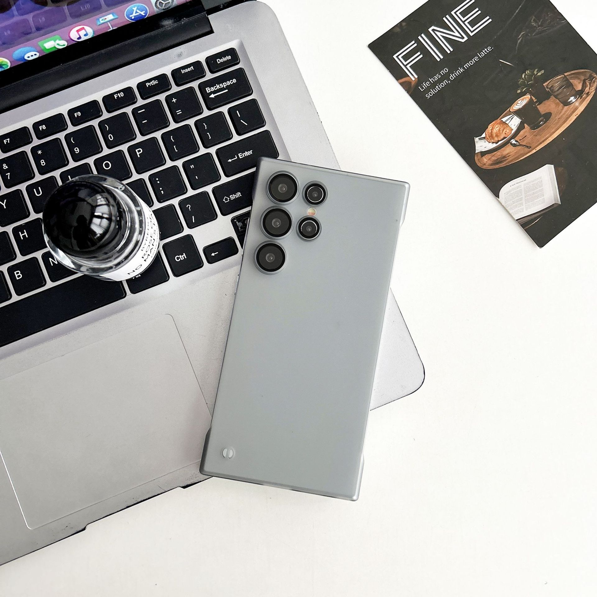 

Suitable for Samsung S25ultra Ultra thin Skin Feeling S23ULTRA Frameless Phone Case S24 Hardened Anti scratch Heat Dissipation S22 ULTRA