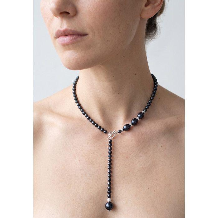 Collier - PEARLS & COLORS - Pearls & Colors - Argent 925 - Perles d'eau douce 4-5 mm - Cristal PRECIOSA