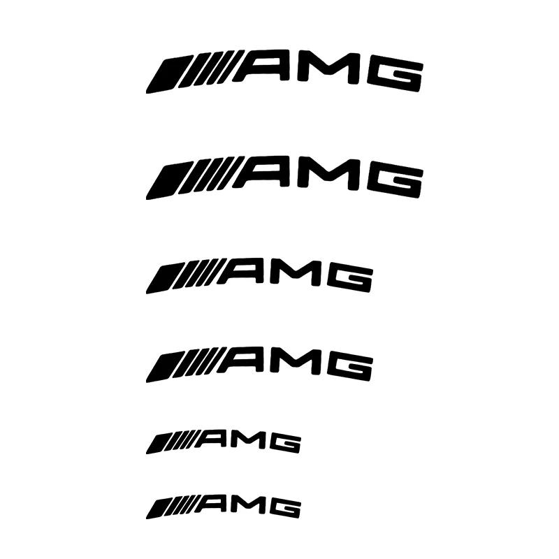 W204 2025 Гарячий автомобіль для Mercedes benz AMG 6 шт. Автостайлінг Наклейки на гальмівні супорти для AMG Mercedes Benz W204 W124 W201 W202 W2