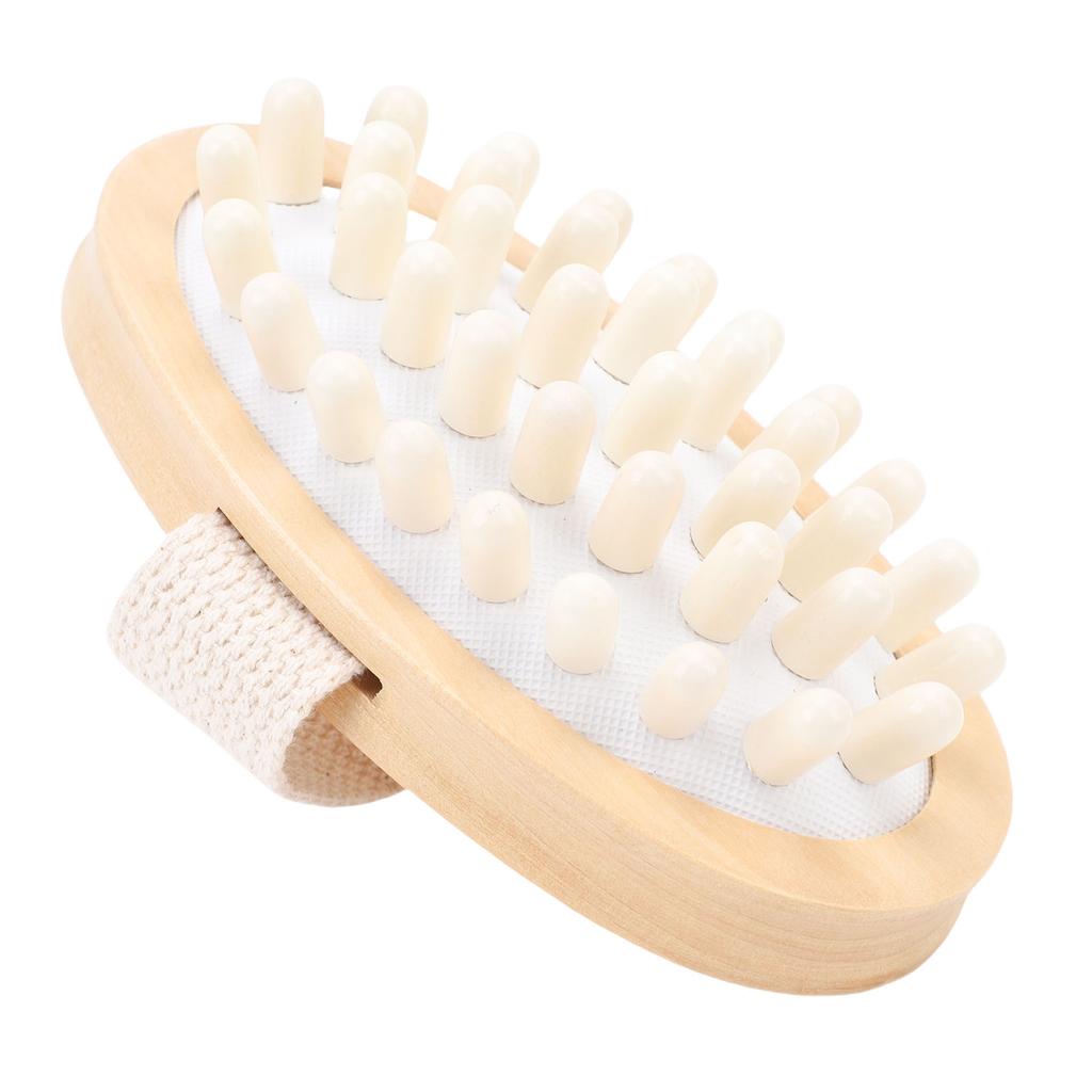 Wood   Brush   Cushion Non Slip Hand Held  R Body Brush for Home SPA Use