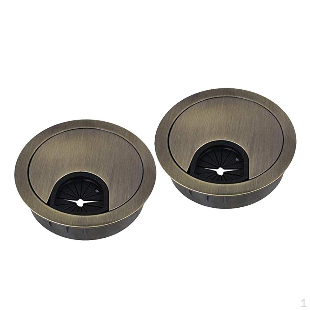 Pack Cable Desk Grommet Cover - 60mm