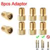 2~8pcs Bicycle Valve Pump Converter Adapter Presta to Schrader Convert Nozzle Inflation Adaptor F/V To A/V Bike Valve Adapter Mass Air Flow 3
