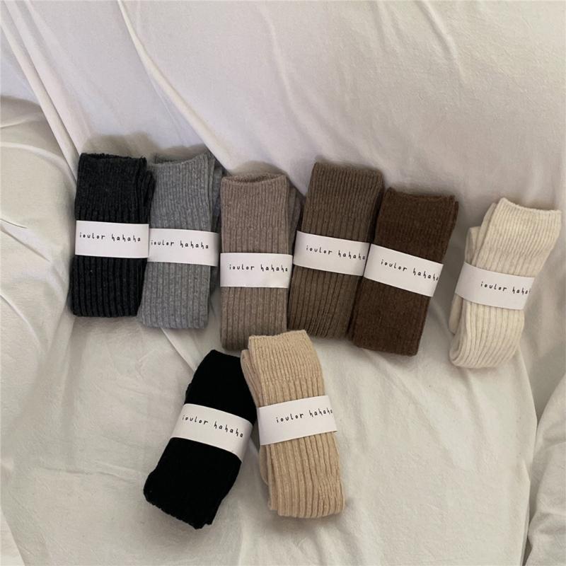 1 Pair Ruffle Calf Socks Calf Tube Frilly Socks Ballet Socks for Girls Knee Length Stockings Princess Style Dress Socks
