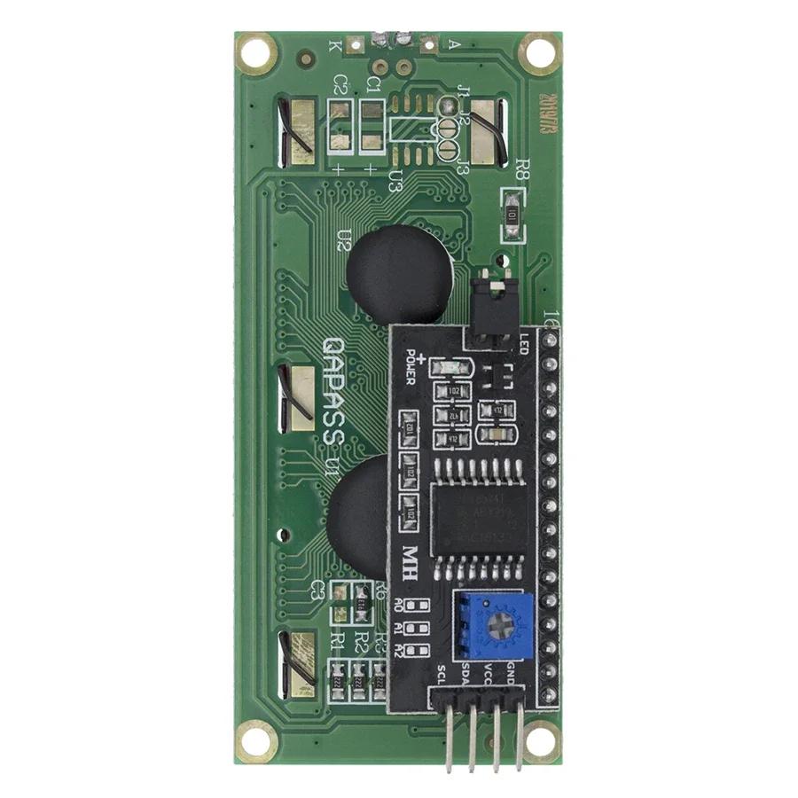 1pcs LCD1602 I2C Display Module Blue Green Screen 5V PCF8574 IIC Adapter Llate for Arduino