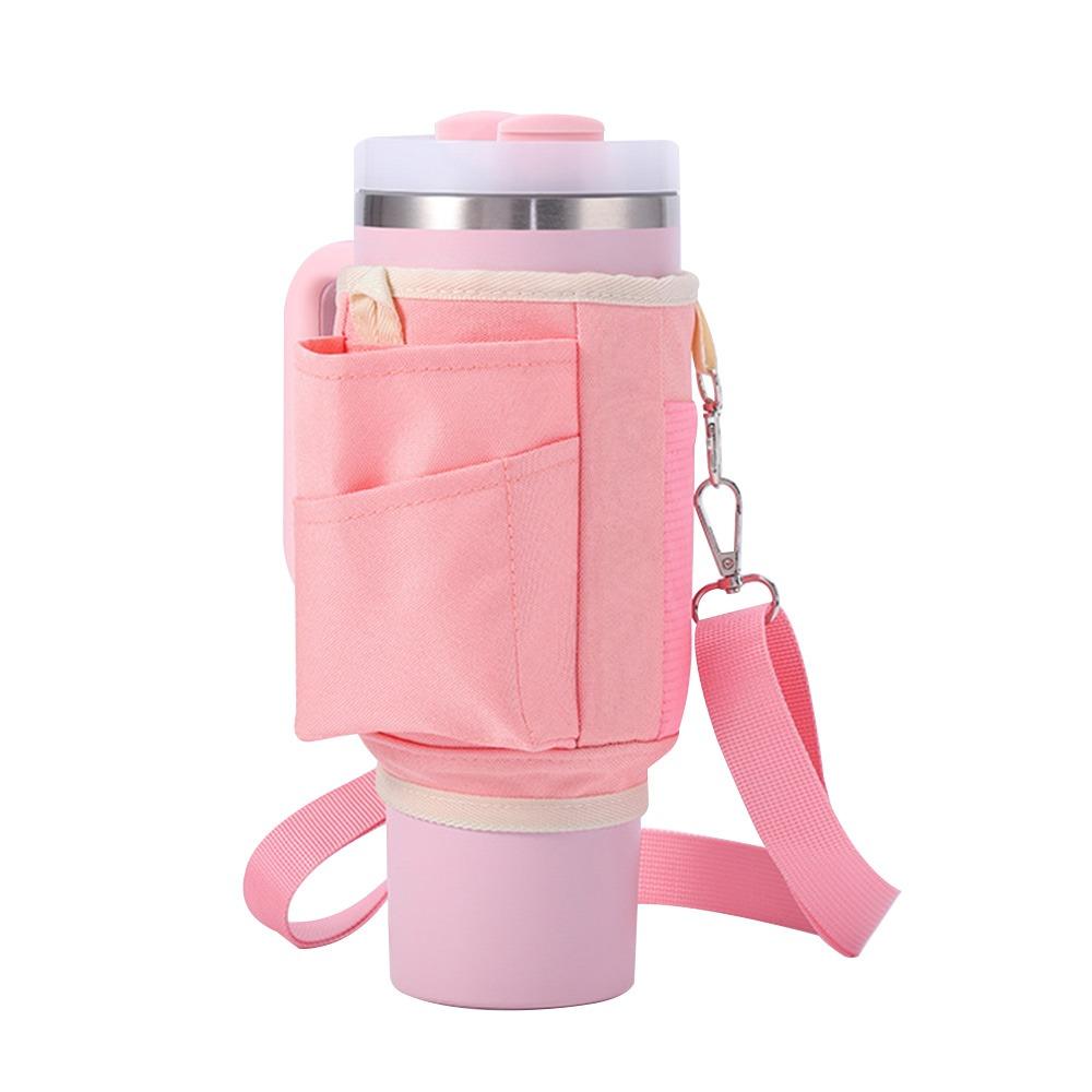 Oxford Water Bottle Carrier Bag 40oz Capacity Cover Style Handle Car Cup Cover Holder Function Insulated Cup Cover