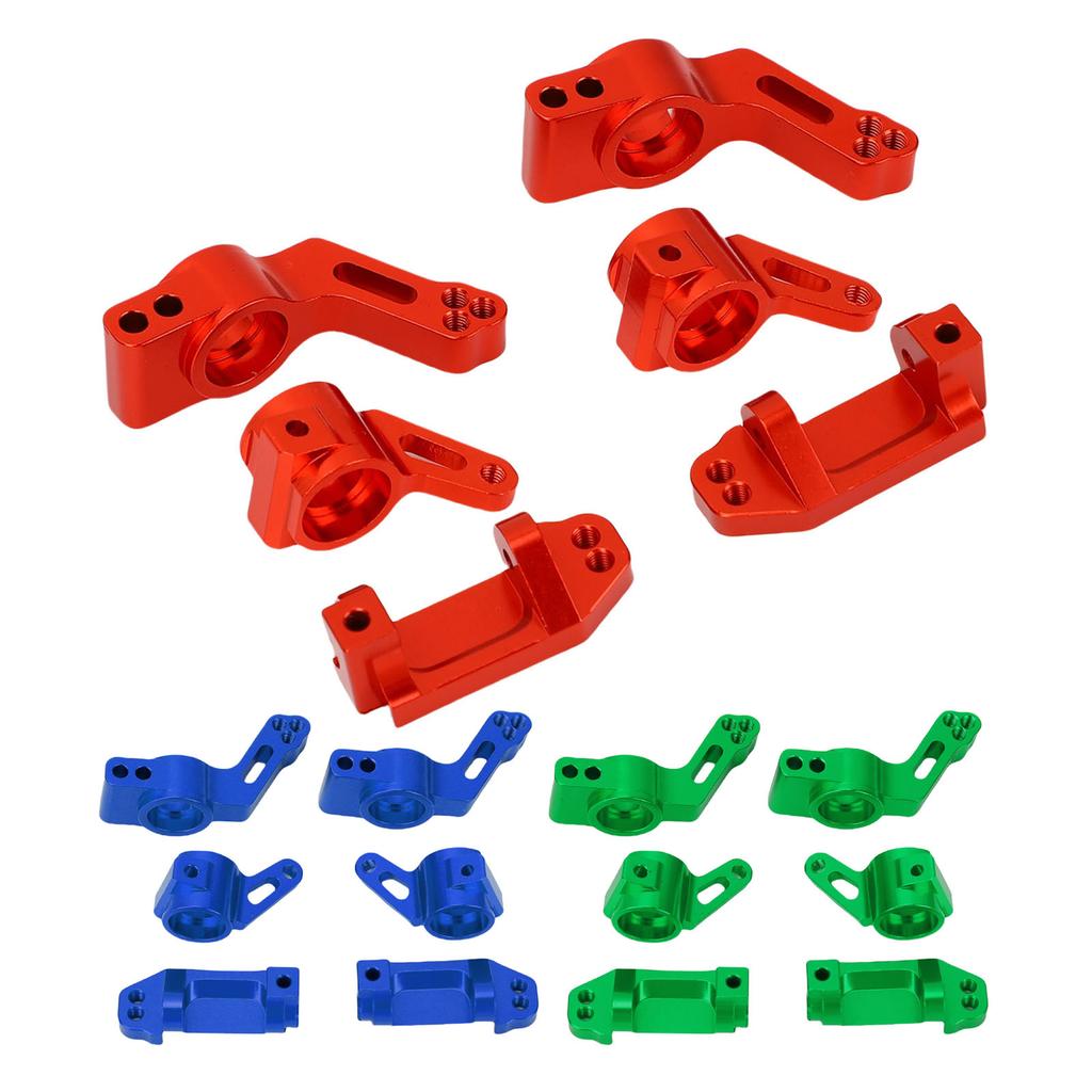 RC Car Front Steering Cup Front C Seat Rear Axle Seat Kit Fit for Traxxas Slash 2WD Aluminum Alloy R