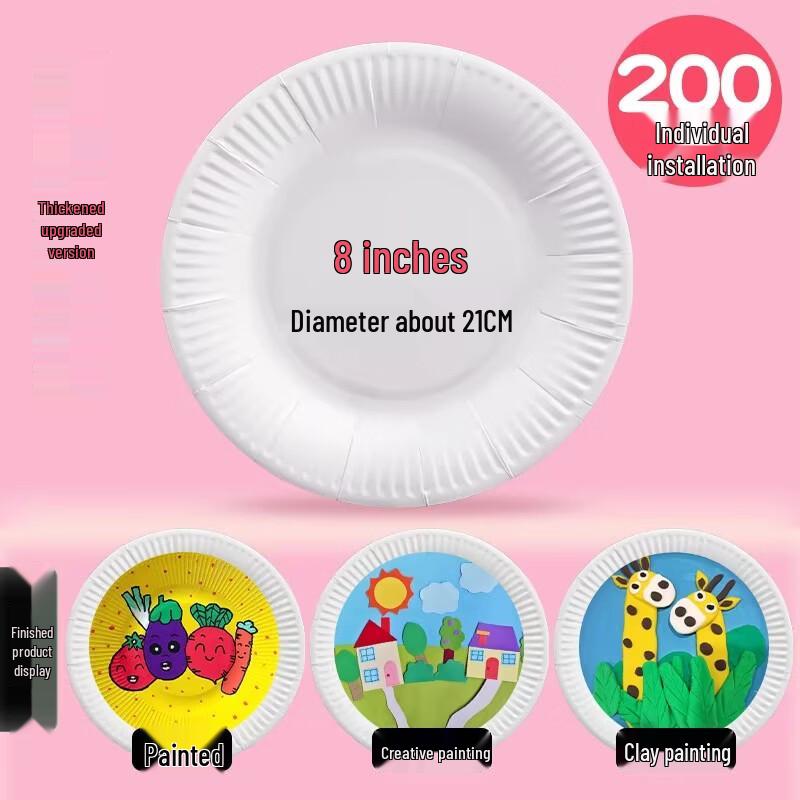 

Disposable White Paper Cake Plates