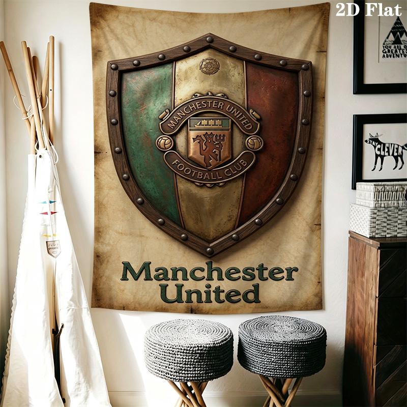 Manchester Crest Artwork Bedding 1 Duvet Cover 2 Pillowcase Without Core Christmas Birthday Gift Duvet Cover And Pillowcase