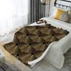Wavy Pattern Blanket Microfiber Flannel Cover Blanket Bedroom Living Room Sofa Soft And Comfortable Home Decoration