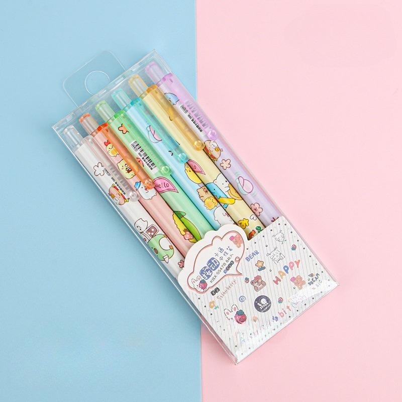 4Pcs Cute Kawaii Neutral Pen, Stationery, Office Accessories, School Supplies Cute Fashion Office Supplies Student Stationery Gif
