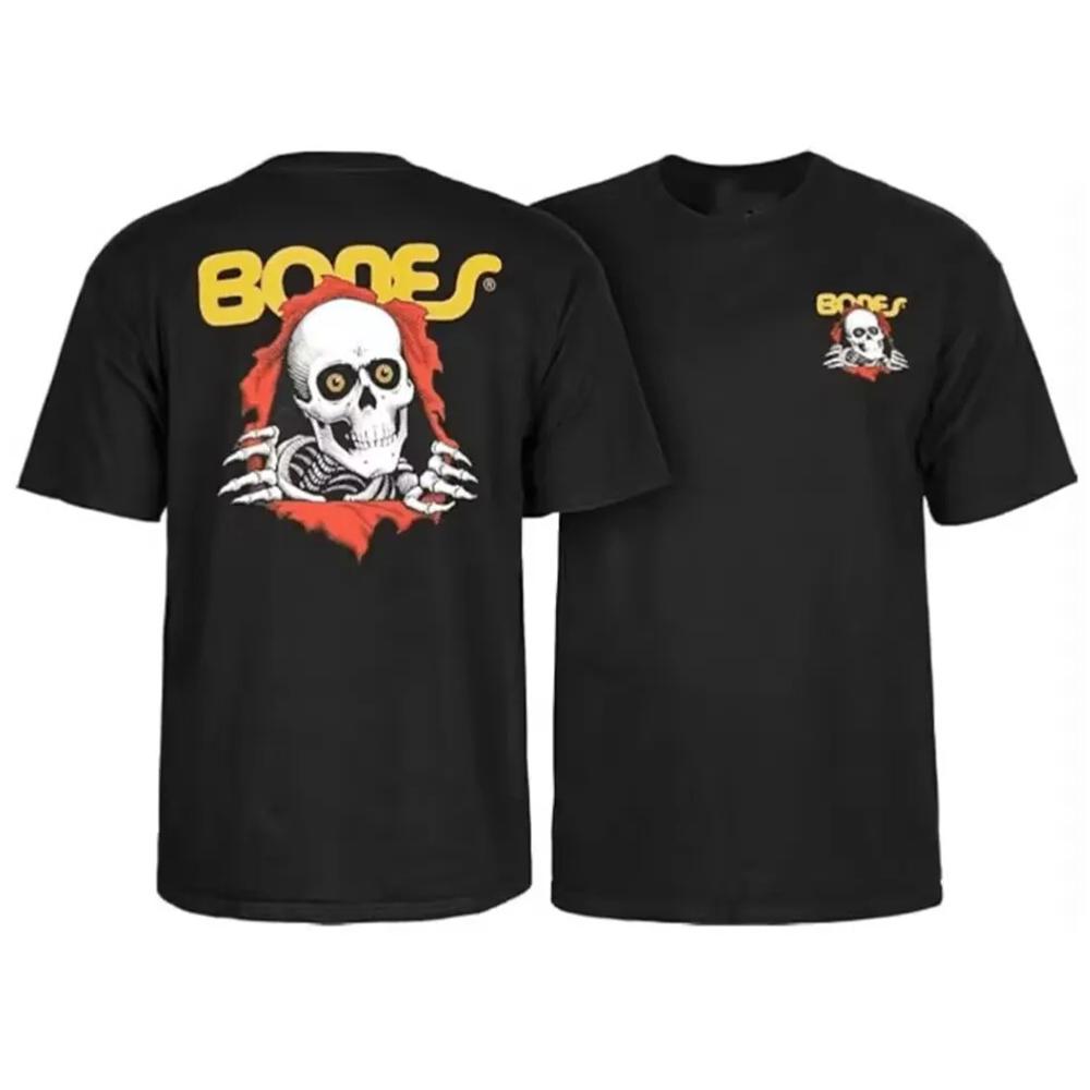 

ZYXZ Powell Peralta Ripper 100% Cotton T-Shirts Large Back Graphic and Small Left Chest Oversized T-shirt Short Sleeve Top M