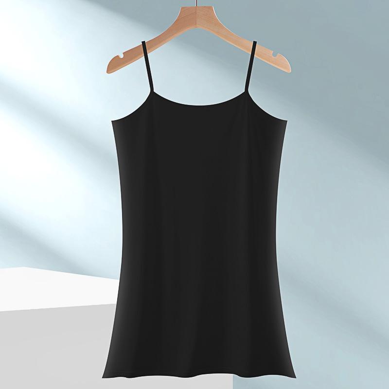 

Women s Plus Size Sheer Layering Slip Dress: Loose Fit, Anti-See-Through Vest for Summer One Size (40-62.5 kg)