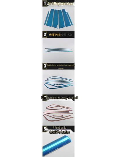 IX25 Window Bright Strip: Scratch-Resistant Body Decoration Sticker for 19 Models