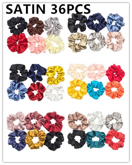 50/40/30 Stück/10 Stück Haargummis für Frauen Mädchen Plüsch Elastisches Band Gummiband Weihnachten Weihnachtsmann Accessoires Flauschiger Kunstpelz Satin