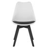 MARK Stuhl schwarz und weiß / schwarze Beine x 2