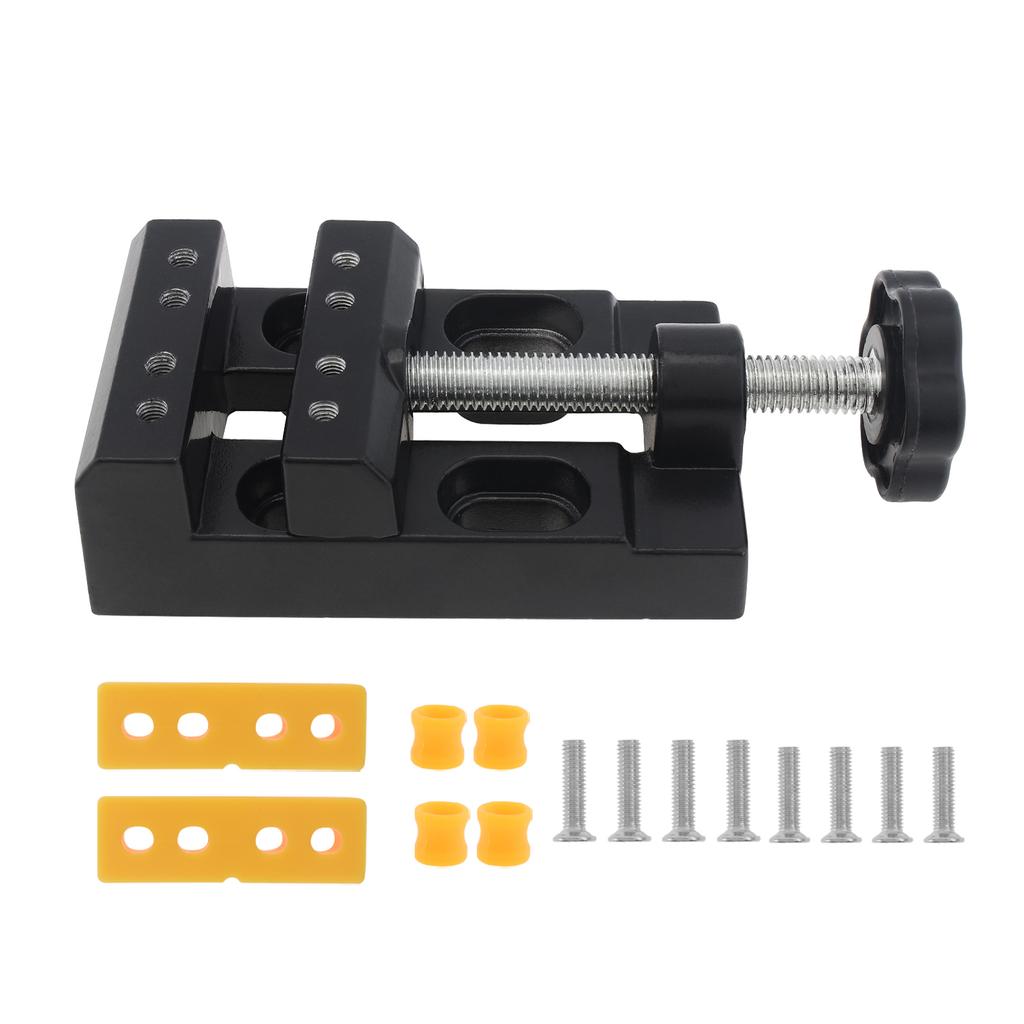 57 mm verstellbare Mini-Backen-Bankklemme, Bohrmaschine, Tischschraubstock, multifunktional, für Holzbearbeitung, DIY, Skulptur, Handwerk, feste Werkzeugmaschinen