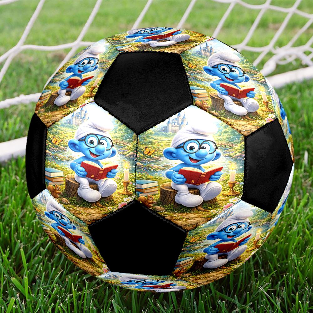 The Smurfs Theme Size 5 Soccer Ball, Suitable for Both Indoor and Outdoor Matches, a Gift Suitable for Everyone.