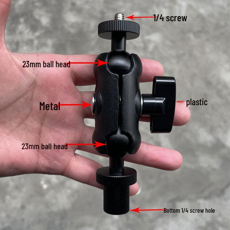 Universal Mobile Phone Bracket: 1/4" Turn-to-Screw Ball Head Adapter with Reverse Thread Accessories