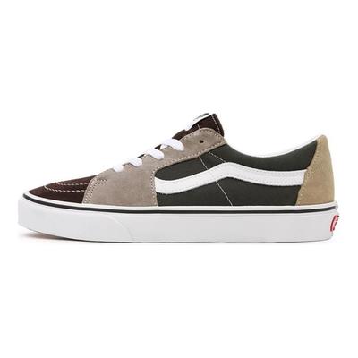 Sk8-Low Color Block - Αθλητικά Παπούτσια Unisex Demitasse Καφέ Αληθινό-Λευκό VN0A4UUKB7J