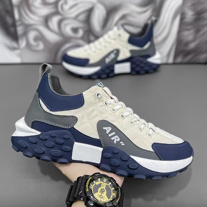 2024 Men's Thick-Soled Dad Shoes: Breathable & Versatile for Running and Outdoor Sports