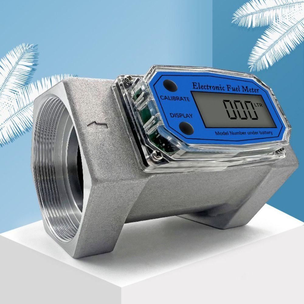 High Precision Digital Flow Meter Aluminum Zinc Zinc Alloy Fuel Flow Meter  Liquid Measurement