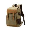 Camera Bag Batik Canvas+Leather Waterproof Camera Backpack DSLR Case Padded Large Photo Bag C3086
