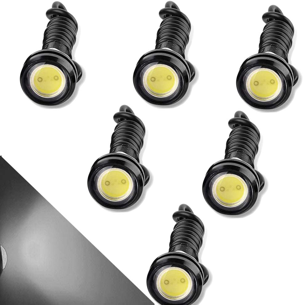 CTRICALVER High Power 18mm 9W Eagle Eye LED Light, Car Motorcycle DRL Daytime Running