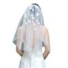 Elegant Bridal Veil Bachelorette Party Decorations Bride To Be Gift Bridal Shower Wedding Single Layer with Rhinestones
