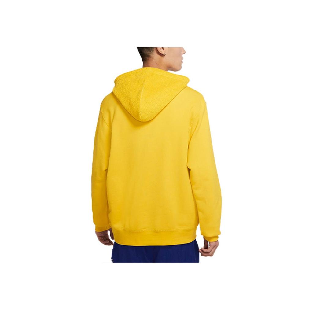 Nike Embroidered Logo Sport Hoodie Pullover Men Activewear Yellow DM5463-709