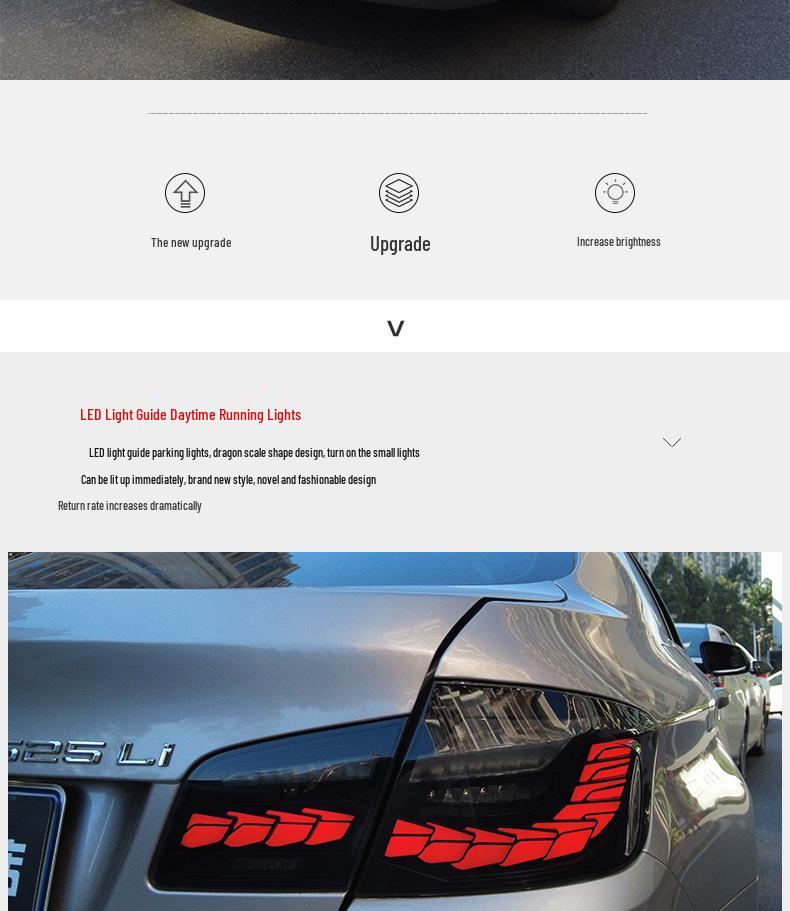 LED Flowing Turn Signal Taillights for 11-17 BMW 5 Series F10/F18