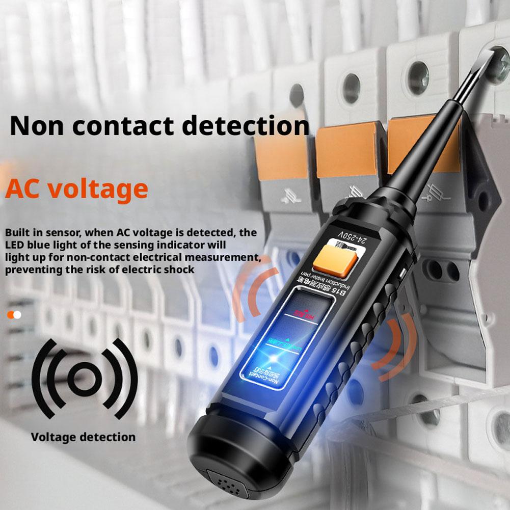 Multifunctional Tester Pen With Colored Light Voltage Detector Breakpoint Finder Electrician Special Testing Pen